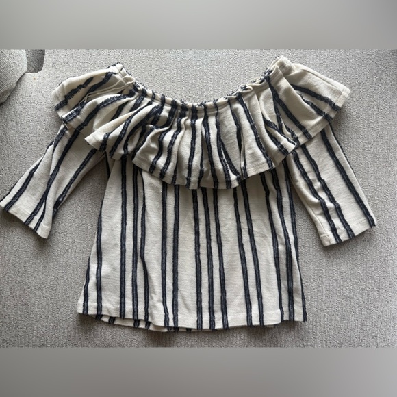 Banana Republic Navy and White Striped Top - Picture 6 of 6